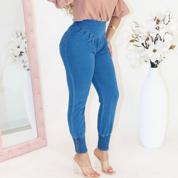 Denim Jogger Pants - Picture 4 of 4